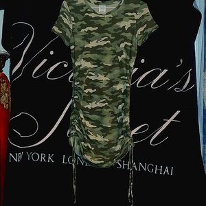 SUPER CUTE ADJUSTABLE CAMOUFLAGE DRESS FROM PINK